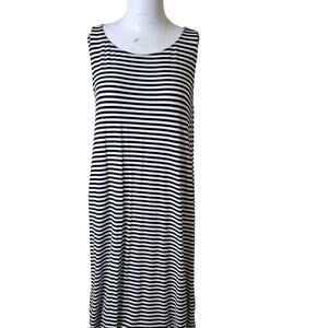 Old Navy size 1X womens dress plus midi scoop sleeveless stretch casual